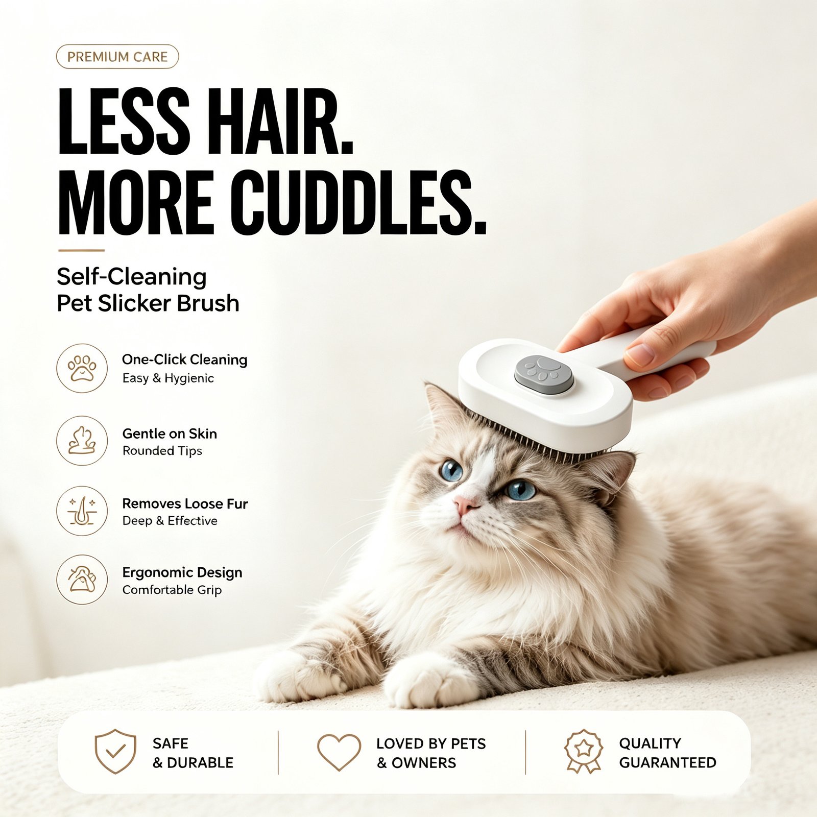 Self-Cleaning Slicker Brush - Image 10