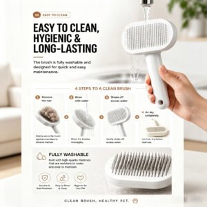 Self-Cleaning Slicker Brush