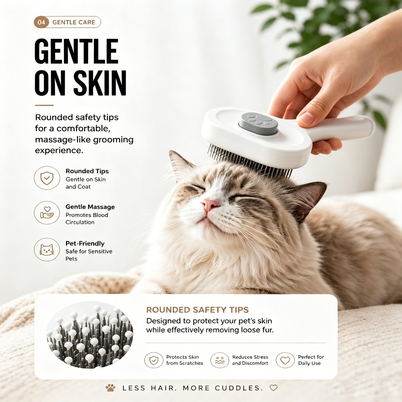 Self-Cleaning Slicker Brush - Image 4