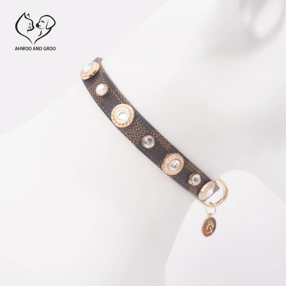 Lucky Clover Leather Pet Collar - Image 3