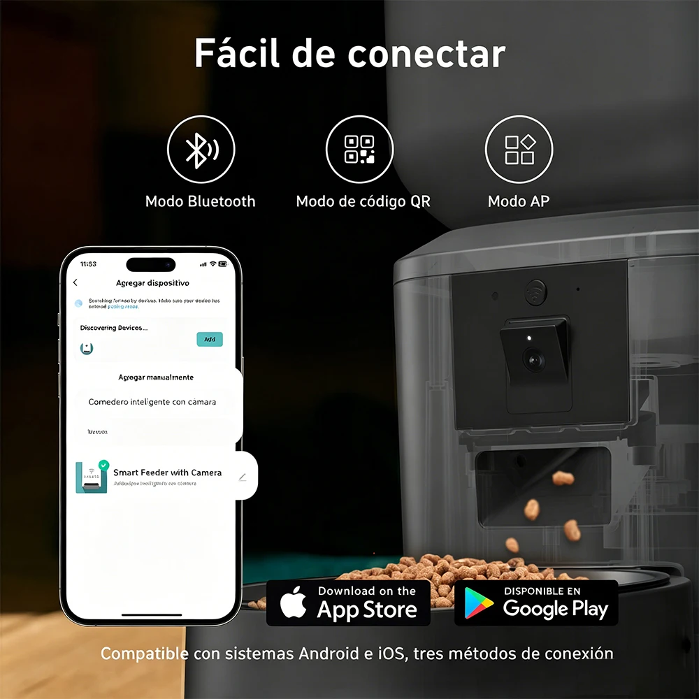 Nityers 8L Automatic Cat Feeder with 1080p WiFi Camera - Image 3