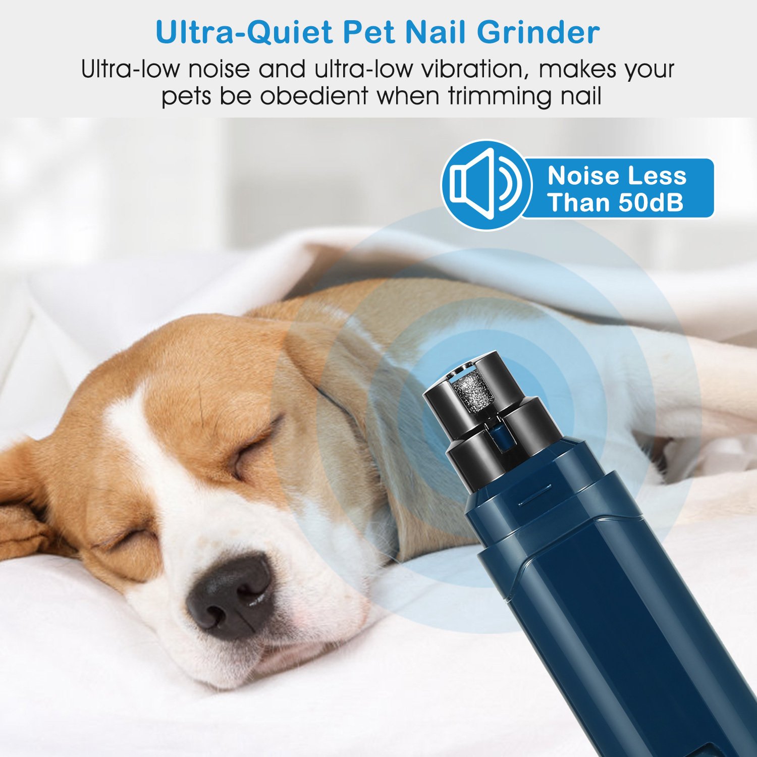 Cordless Dog Nail Grinder — 2-Speed, USB Rechargeable - Image 4