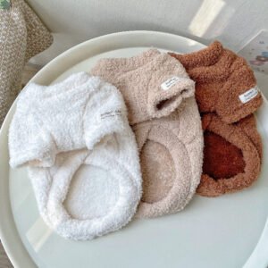 Double-sided Cloud Velvet Thickened Pet Puppy Clothes