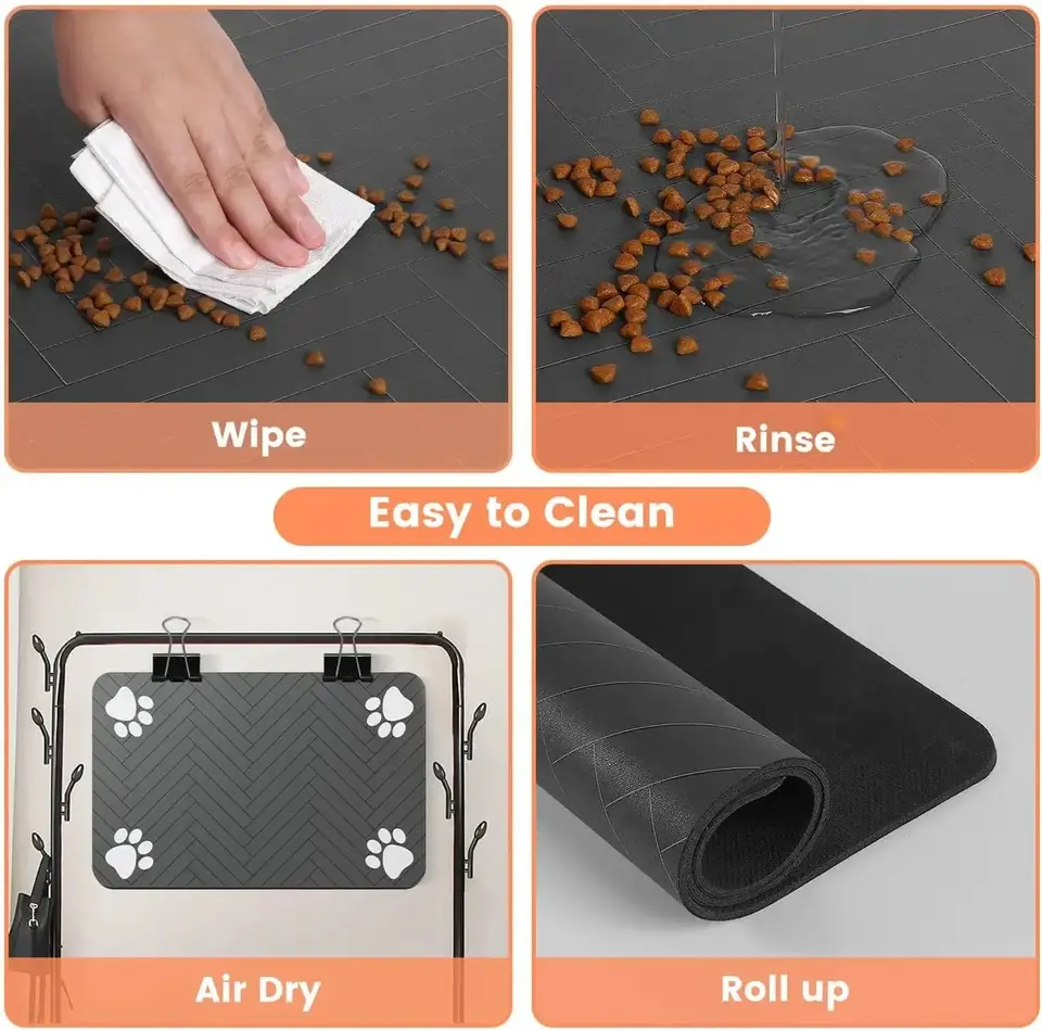 Absorbent Waterproof Pet Feeding Mat - Image 4