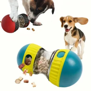 Interactive Wobble Treat Dispenser Dog Toy
